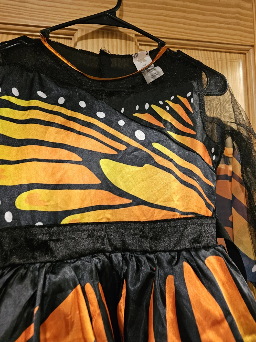 Butterfly Costume Medium Kids Dress Monarch Halloween Girls - Picture 2 of 10